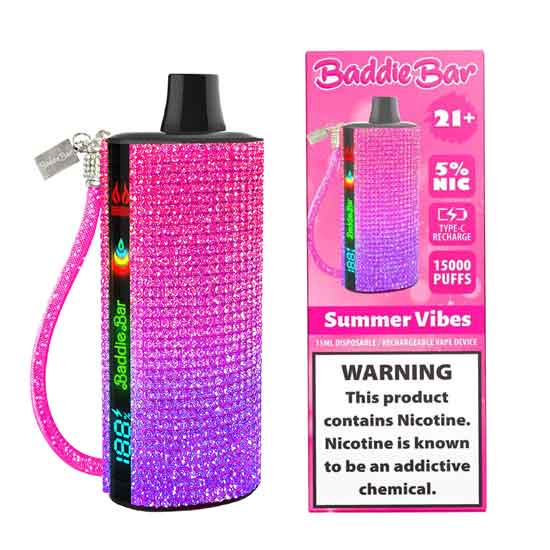Baddie Bar Disposable Vape Device | 15000 Puffs - 1PC The Smoke Plug Baddie Bar Disposable Vape Device | 15000 Puffs - 1PC The Smoke Plug