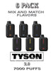 Tyson 2.0 Heavy Weight Disposable Vape Device | 7000 Puffs - 6PK