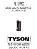 Tyson 2.0 Iron Mike Disposable Vape Device | 15000 Puffs - 1PC