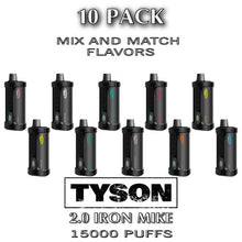 Tyson 2.0 Iron Mike Disposable Vape Device | 15000 Puffs – 10PK