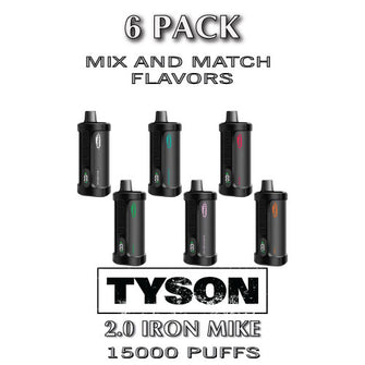 Tyson 2.0 Iron Mike Disposable Vape Device | 15000 Puffs – 6PK