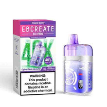 Triple Berry Flavored EBCREATE BC Pro Disposable Vape Device - 40K Puffs  | The Smoke Plug