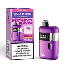 Triple Berry Flavored Lost Mary Ultrasonic Disposable Vape Device - 35k Puffs  | The Smoke Plug
