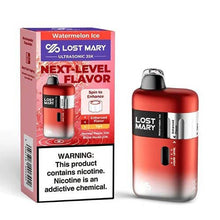Watermelon Ice Flavored Lost Mary Ultrasonic Disposable Vape Device - 35k Puffs  | The Smoke Plug