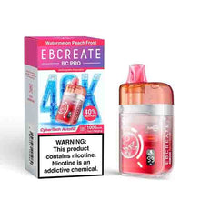 Watermelon Peach Frost Flavored EBCREATE BC Pro Disposable Vape Device - 40K Puffs  | The Smoke Plug