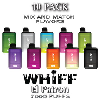 Whiff El Patron Disposable Vape Device by Scott Storch | 7000 Puffs – 10PK