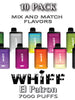 Whiff El Patron Disposable Vape Device by Scott Storch | 7000 Puffs – 10PK
