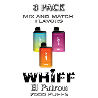 Whiff El Patron Disposable Vape Device by Scott Storch | 7000 Puffs  –  3PK