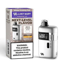 White Fcuking Fab Flavored Lost Mary Ultrasonic Disposable Vape Device - 35k Puffs  | The Smoke Plug