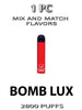 Bomb LUX Disposable Vape | 2800 Puffs - 1PC