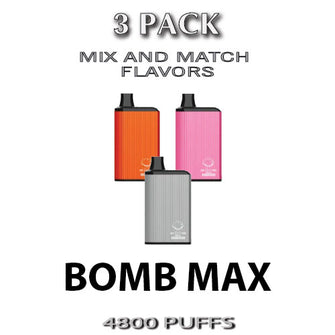 Bomb MAX Disposable Vape | 4800 Puffs - 3PK | thesmokeplug.com
