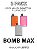 Bomb MAX Disposable Vape | 4800 Puffs - 3PK | thesmokeplug.com