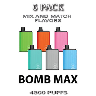 Bomb MAX Disposable Vape | 4800 Puffs - 6PK | thesmokeplug.com