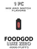 Foodgod ZERO 0% Luxe Disposable Vape Device | 4000 Puffs  – 1PC