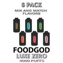 Foodgod ZERO 0% Luxe Disposable Vape Device | 4000 Puffs  –  6PK