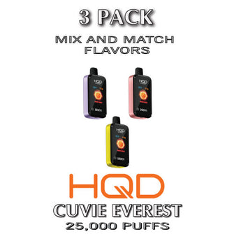 HQD Cuvie Everest Disposable Vape Device | 25000 Puffs - 3PK