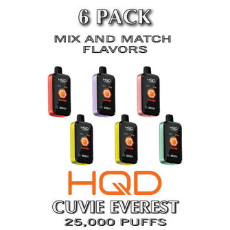 HQD Cuvie Everest Disposable Vape Device | 25000 Puffs - 6PK