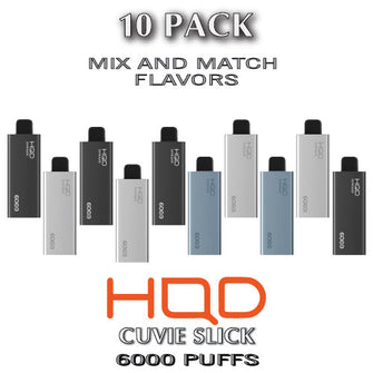 HQD Cuvie Slick Disposable Vape Device | 6000 Puffs - 10PK | thesmokeplug.com