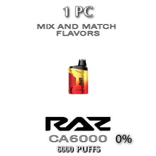 Raz CA6000 (0% Zero Nicotine) Disposable Vape Device | 6000 Puffs - 1PC