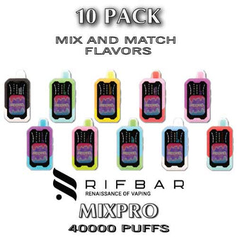 Rifbar MixPro Disposable Vape Device | 40000 Puffs - 10PK