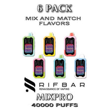 Rifbar MixPro Disposable Vape Device | 40000 Puffs - 6PK