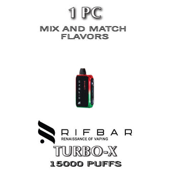 Rifbar Turbo-X Disposable Vape Device | 15000 Puffs - 1PC