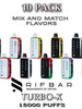 Rifbar Turbo-X Disposable Vape Device | 15000 Puffs - 10PK