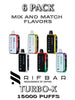 Rifbar Turbo-X Disposable Vape Device | 15000 Puffs - 6PK