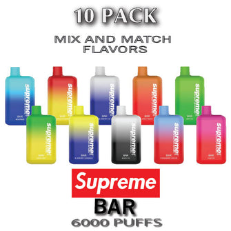 Supreme BAR 5% Disposable Vape Device - 10PK