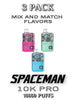 Spaceman 10K Pro Disposable Vape Device | 10000 Puffs - 3PK