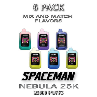 Spaceman Nebula 25K Plus Disposable Vape Device | 25000 Puffs - 6PK