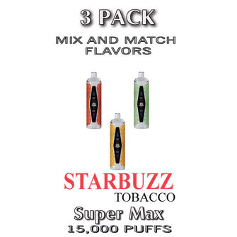 Starbuzz Super Max Disposable Vape Device | 15k Puffs - 3PK