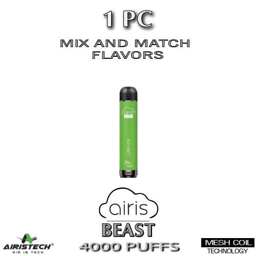 Airis BEAST Disposable Vape Device | 4000 Puffs - 1PC The Smoke Plug Airis BEAST Disposable Vape Device | 4000 Puffs - 1PC The Smoke Plug