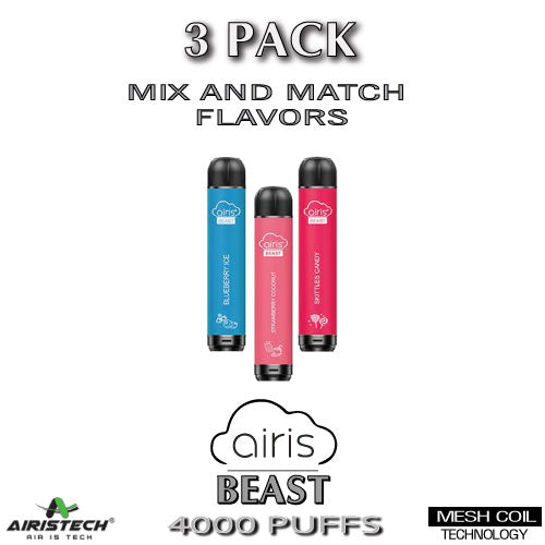 Airis BEAST Disposable Vape Device | 4000 Puffs - 3PK The Smoke Plug Airis BEAST Disposable Vape Device | 4000 Puffs - 3PK The Smoke Plug