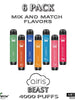 Airis BEAST Disposable Vape Device | 4000 Puffs – 6PK