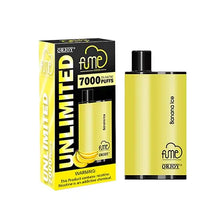 Banana Ice Flavored Fume UNLIMITED Disposable Vape Device
