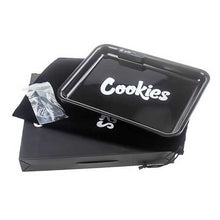 Black Cookies Rolling Tray Led Usb Charging Luminous Plate Smoking Accessories - The Smoke Plug