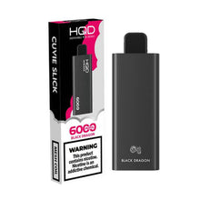 Black Dragon Flavored HQD Cuvie Slick Disposable Vape Device 6000 Puffs – 1PC | thesmokeplug.com