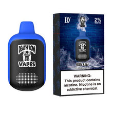 Blue Razz Flavored Death Row Vapes 2% Disposable Vape Device - 5000 Puffs | thesmokeplug.com - 6PK