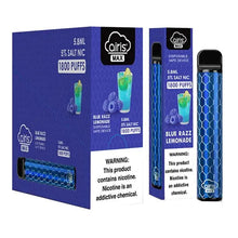 Blue Razz Lemonade flavored Airis MAX Disposable Vape Device 1600 Puffs 