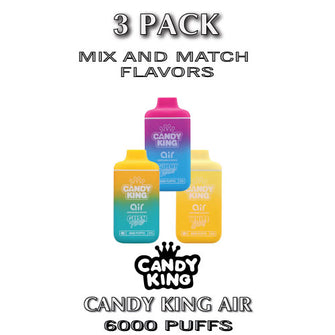 Candy King AIR Disposable Vape Device | 6000 Puffs  –  3PK