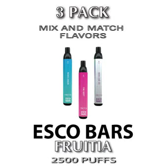 Esco Bars MESH Vape Disposable by Pastel Cartel FRUITIA  –  3PK