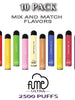 Miami Mint Flavored Fume ULTRA Disposable Vape Device 2500Puffs – 10PK