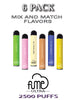 Miami Mint Flavored Fume ULTRA Disposable Vape Device 2500Puffs – 6PK