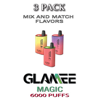 Glamee MAGIC Disposable Vape Pod | 6000 PUFFS  –  3PK
