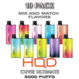 HQD Cuvie ULTIMATE Disposable Vape  | 5000 Puffs  –  10PK