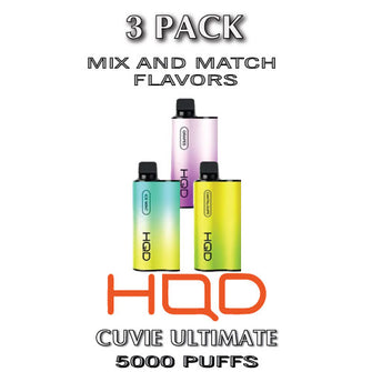 HQD Cuvie ULTIMATE Disposable Vape  | 5000 Puffs  –  3PK