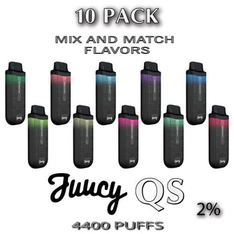 Juucy Model QS 2% Disposable Vape Device  –  10PK