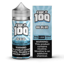 Keep it 100 OG Blue (Blue Slushie) 100ml E-Liquid | thesmokeplug.com