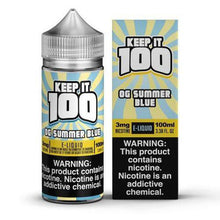 Keep it 100 OG Summer Blue (Blue Slushie Lemonade) 100ml E-Liquid | thesmokeplug.com